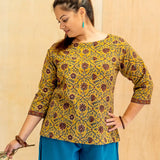 Helen Top Mustard Jaal