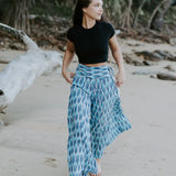 Palazzo Pants – Turquoise Ikat