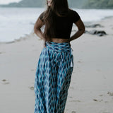 Palazzo Pants – Turquoise Ikat