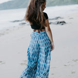 Palazzo Pants – Turquoise Ikat