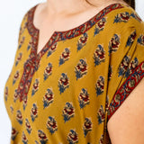 Lucy Kaftan Dress Mustard