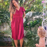 Alka Dress Maroon