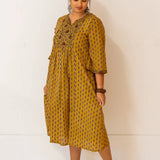 Shruti Dress Mustard